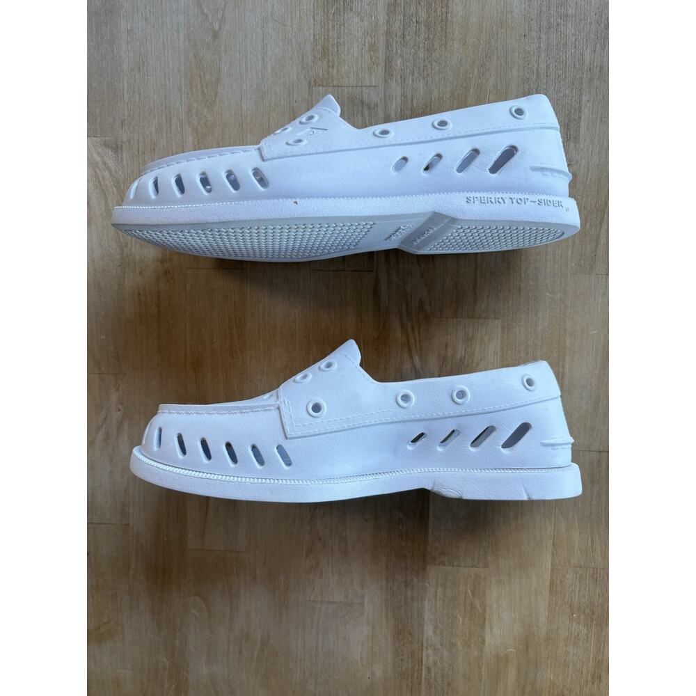 Sperry Top-Sider Float Boat Shoe Foam Slip-On Loafer White Women's Size 7 EUC - Picture 3 of 10